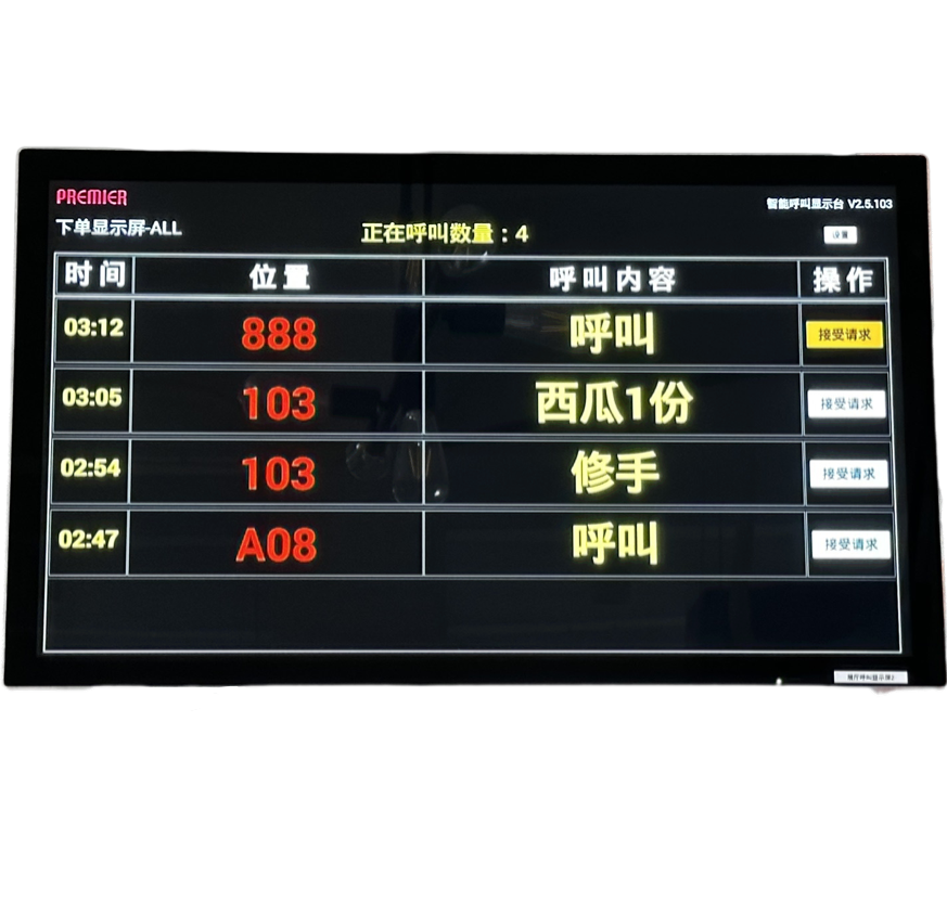 呼叫显示屏